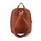 Gold Button Accents Front Pocket Backpack