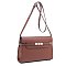 Belt Lock Medium Flap Shoulder Bag