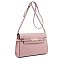 Belt Lock Medium Flap Shoulder Bag