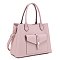 Front Envelope Flap Padlock Satchel Bag