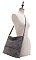 2-IN-1 Braided Handle Strap Hobo with Pouch