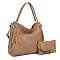 2-in-1 Ciara Double Tassel Zipper with Pouch Hobo Set