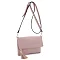 Fold-Over Flap Shoulder Crossbody with Tassel Zipper