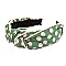 Knotted Polka Dot Print Headband