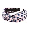 Knotted Polka Dot Print Headband