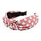 Knotted Polka Dot Print Headband