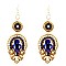 FE3070-LP Rhinestone Seed Bead Handmade Drop Earring