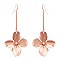 FE3359-LP Rhinestone Center Metal Flower Bar Earring