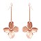 FE3359-LP Rhinestone Center Metal Flower Bar Earring