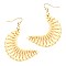 Structured Straw Moon Shape Earring MH-FE3655