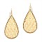 Stylish Metal Edge Straw Teardrop Earrings MH-FE3669