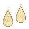 Stylish Metal Edge Straw Teardrop Earrings MH-FE3669