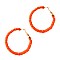 Acrylic Glass Color Coated Hoop Hinge Earring