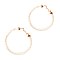 Acrylic Glass Color Coated Hoop Hinge Earring