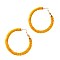 Acrylic Glass Color Coated Hoop Hinge Earring