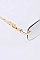 Pack of 12 Leopard Temple Iconic Rimless Sunglasses Set