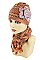 Pack of (12 pieces) ASSORTED COLOR BEANIE AND SCARF SETS FM-FH204