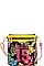 NICOLE LEE MESH TROPICAL PRINT CROSS BODY BAG