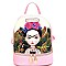 Front Pocket Cartoon Version Frida Kahlo Backpack