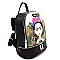 Front Pocket Cartoon Version Frida Kahlo Backpack