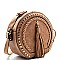 FL1143-LP Braided and Stud Round Cross Body