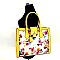 Spring Season Flower Print Divine Tote Purse