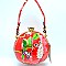 Ethnic Flower Print Ball-Shaped Satchel - Shoulder Bag