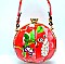 Ethnic Flower Print Ball-Shaped Satchel - Shoulder Bag