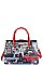 Nicole Lee LONG STRAPPED PRINT SATCHEL