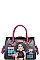 Nicole Lee LONG STRAPPED PRINT SATCHEL