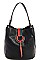 Classy Smooth PU Leather Fashion Chic Tasseled Hobo Bag JY-FN-0002