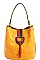 Classy Smooth PU Leather Fashion Chic Tasseled Hobo Bag JY-FN-0002