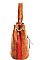 Classy Smooth PU Leather Fashion Chic Tasseled Hobo Bag JY-FN-0002