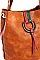 Classy Smooth PU Leather Fashion Chic Tasseled Hobo Bag JY-FN-0002