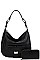 2 IN 1 CROCO HOBO BAG WITH MATCHING WALLET