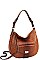 2 IN 1 CROCO HOBO BAG WITH MATCHING WALLET