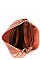 2 IN 1 CROCO HOBO BAG WITH MATCHING WALLET