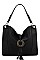 STYLISH TASSEL ACCENT HOBO BAG
