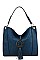 STYLISH TASSEL ACCENT HOBO BAG