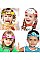 PACK OF 12 ASSORTED COLOR DUST PROOF KIDS FACE SHIELD