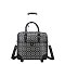 Oval Print Rolling Travel Bag