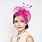 Fashionable Mesh Stripe Hat W/flower Comb SLFT17