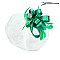 Classy Fascinator with Loopy Satin Bow W/feather