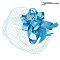 Classy Fascinator with Loopy Satin Bow W/feather