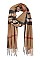 Animal PRINT OBLONG TASSEL SCARF