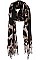 LEOPARD PRINT OBLONG TASSEL SCARF