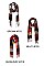 PACK OF 12 FASHION OBLONG TASSEL PLAID PRINT SCARF