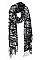 TRENDY OBLONG TASSEL ANIMAL PRINT SCARF