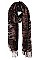 TRENDY OBLONG TASSEL ANIMAL PRINT SCARF