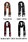 PACK OF 12 FASHION PLAID PRINT ASSORTED COLOR OBLONG TASSEL SCARF